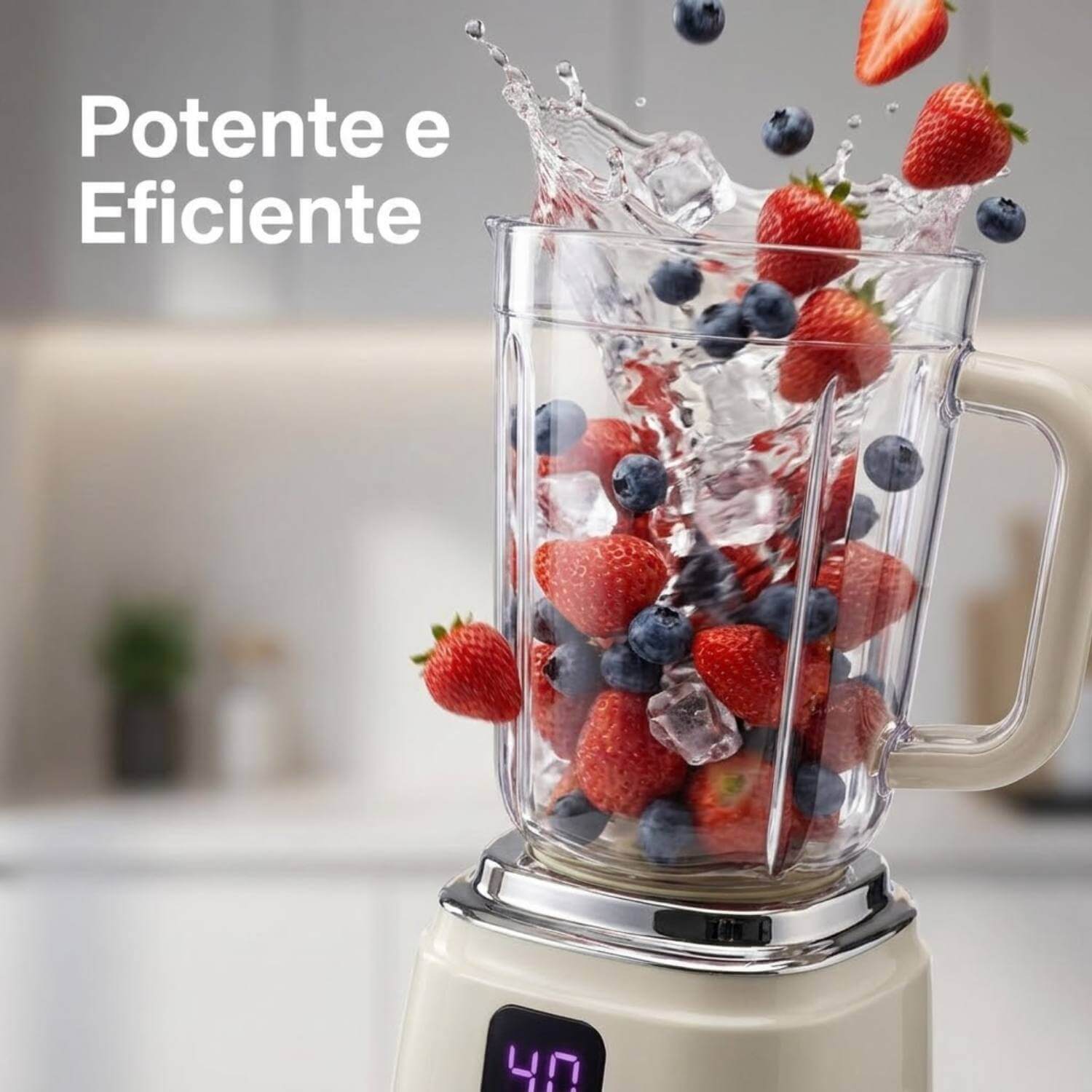 Espremedor de Frutas Portátil Recarregável 600ml [Branco]